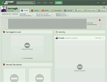 Tablet Screenshot of karmagik.deviantart.com