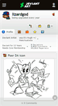 Mobile Screenshot of lizardgod.deviantart.com
