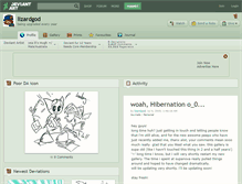 Tablet Screenshot of lizardgod.deviantart.com