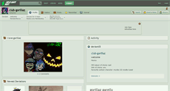 Desktop Screenshot of club-gorillaz.deviantart.com