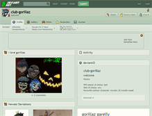 Tablet Screenshot of club-gorillaz.deviantart.com