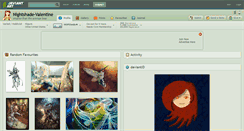 Desktop Screenshot of nightshade-valentine.deviantart.com