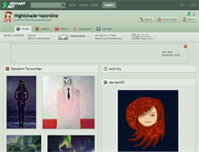 Tablet Screenshot of nightshade-valentine.deviantart.com
