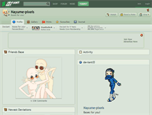 Tablet Screenshot of nayume-pixels.deviantart.com