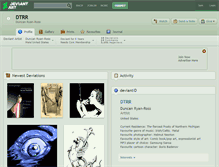 Tablet Screenshot of dtrr.deviantart.com