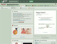 Tablet Screenshot of beasthuntfanclub.deviantart.com