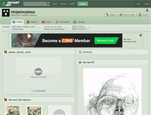 Tablet Screenshot of ninjaslovejesus.deviantart.com