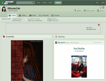 Tablet Screenshot of kitsune246.deviantart.com