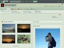 Tablet Screenshot of darkmessenger84.deviantart.com