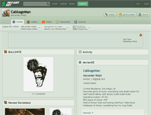 Tablet Screenshot of cabbageman.deviantart.com