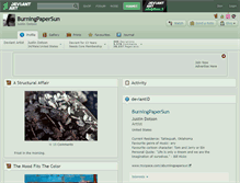 Tablet Screenshot of burningpapersun.deviantart.com