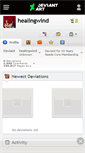 Mobile Screenshot of healingwind.deviantart.com