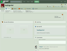 Tablet Screenshot of healingwind.deviantart.com