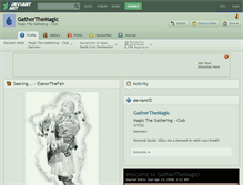 Tablet Screenshot of gatherthemagic.deviantart.com