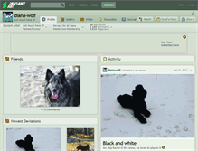 Tablet Screenshot of diana-wolf.deviantart.com
