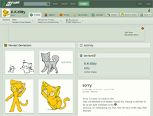 Tablet Screenshot of k-k-kitty.deviantart.com