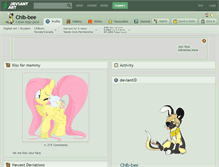 Tablet Screenshot of chib-bee.deviantart.com