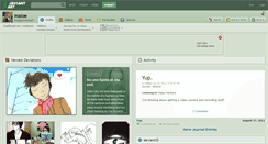 Desktop Screenshot of maloe.deviantart.com