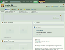 Tablet Screenshot of love-for-ed.deviantart.com