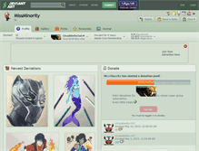 Tablet Screenshot of missminority.deviantart.com