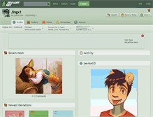 Tablet Screenshot of jingx1.deviantart.com