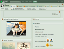 Tablet Screenshot of klorma.deviantart.com