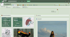 Desktop Screenshot of 9cutiebabie9.deviantart.com