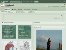 Tablet Screenshot of 9cutiebabie9.deviantart.com