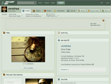 Tablet Screenshot of chrisfried.deviantart.com