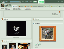 Tablet Screenshot of mortetm.deviantart.com