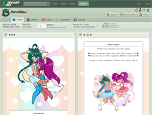 Tablet Screenshot of mewmizu.deviantart.com