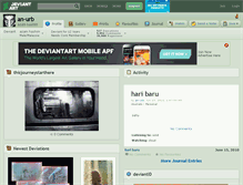 Tablet Screenshot of an-urb.deviantart.com