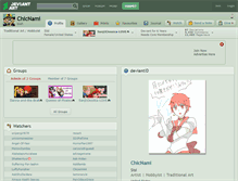 Tablet Screenshot of chicnami.deviantart.com