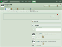 Tablet Screenshot of crater2711.deviantart.com