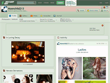 Tablet Screenshot of moonchild213.deviantart.com