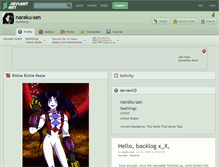 Tablet Screenshot of naraku-san.deviantart.com