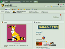 Tablet Screenshot of amazingdx.deviantart.com