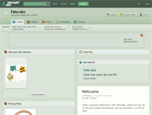 Tablet Screenshot of fake-dex.deviantart.com