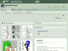 Tablet Screenshot of hateantisonicyaoi.deviantart.com