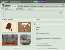 Tablet Screenshot of kgainez.deviantart.com