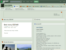 Tablet Screenshot of new2nbdy.deviantart.com