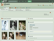 Tablet Screenshot of officialgirl.deviantart.com