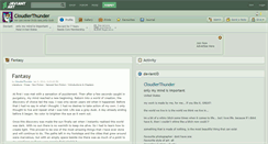 Desktop Screenshot of cloudierthunder.deviantart.com