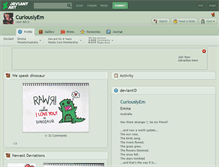 Tablet Screenshot of curiouslyem.deviantart.com