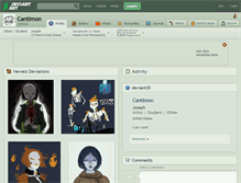 Tablet Screenshot of cantimon.deviantart.com