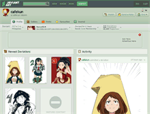 Tablet Screenshot of cafekun.deviantart.com