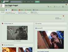 Tablet Screenshot of ima-veggie-nugget.deviantart.com