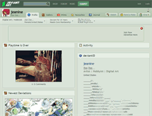 Tablet Screenshot of jeanine.deviantart.com