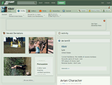 Tablet Screenshot of kbav.deviantart.com