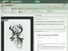 Tablet Screenshot of kimablack.deviantart.com